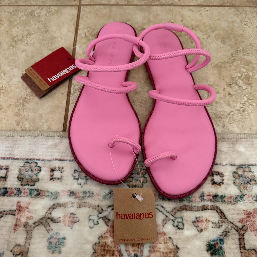 New havaianas Una Pitanga Sandal pink size 8 - Picture 8 of 8